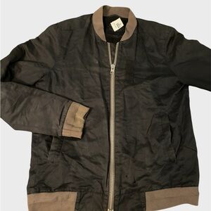 Dark gray AllSaints bomber jacket